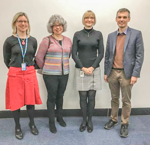 Photo of key speakers at North East Vasculitis Support Meeting