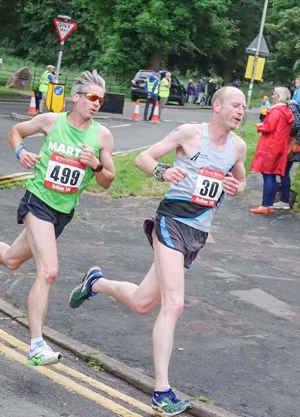 Martin running the Marathon