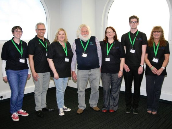 Jane, Clarry, Christine, John, Sue, Gareth and Susan "Team V" Volunteers on the day