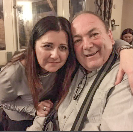 Photo of Juilie Easton with Mick Bennett