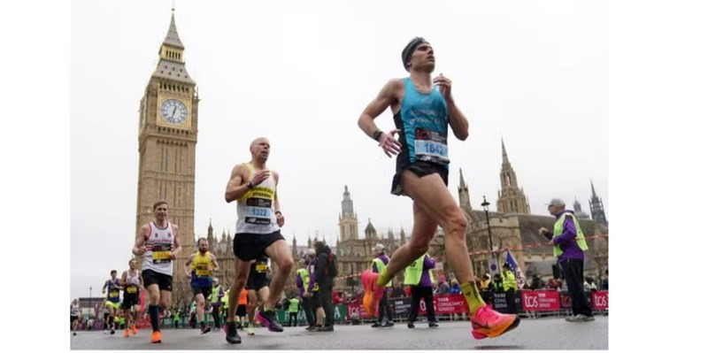 Photo of runner in London Marathon